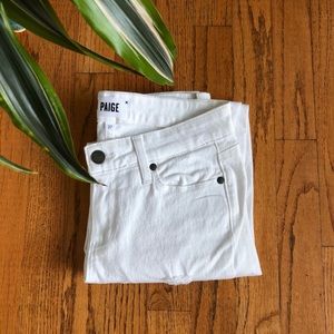 Paige White Denim Skinny Jeans